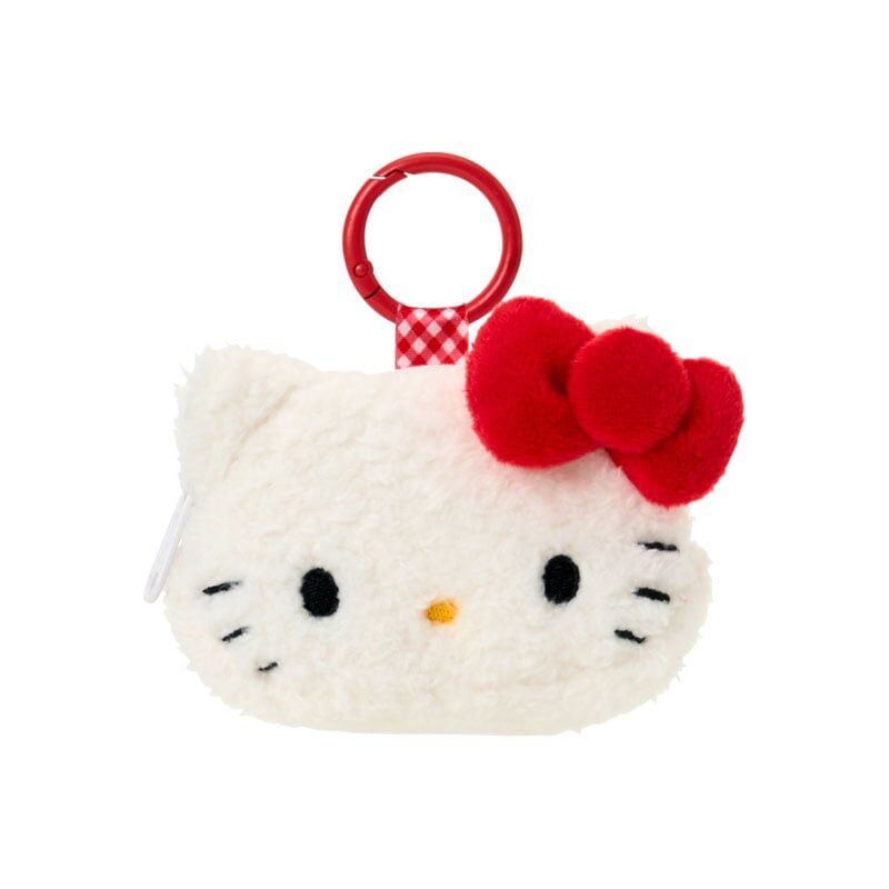 日本 Sanrio 公仔收納袋系列 - 公仔頭拉鏈袋連爬山扣