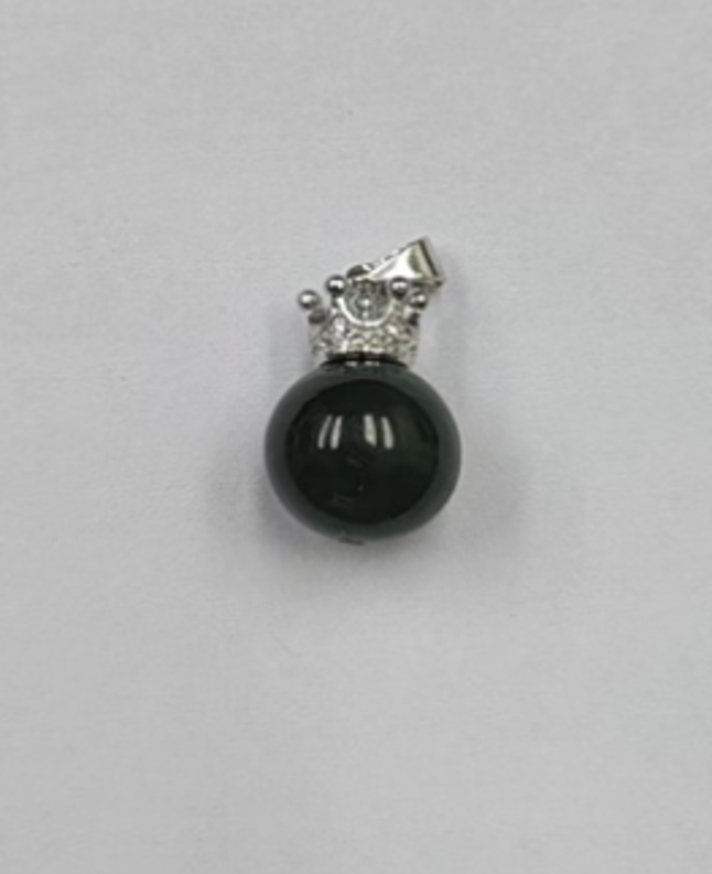 BK010 北極玉圓珠吊墜11mm+