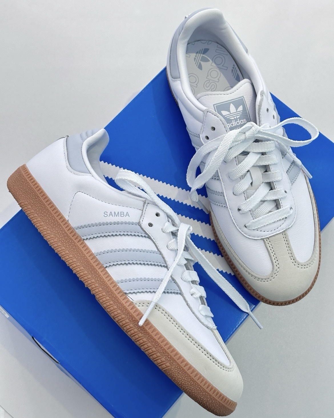 (預訂) Adidas Samba OG - White Baby Blue