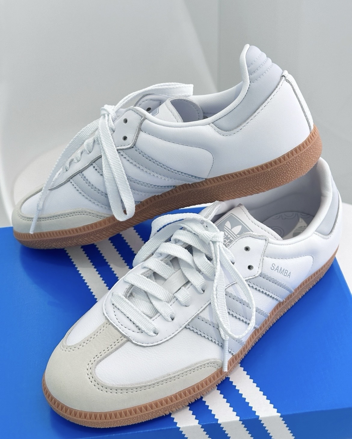 (預訂) Adidas Samba OG - White Baby Blue