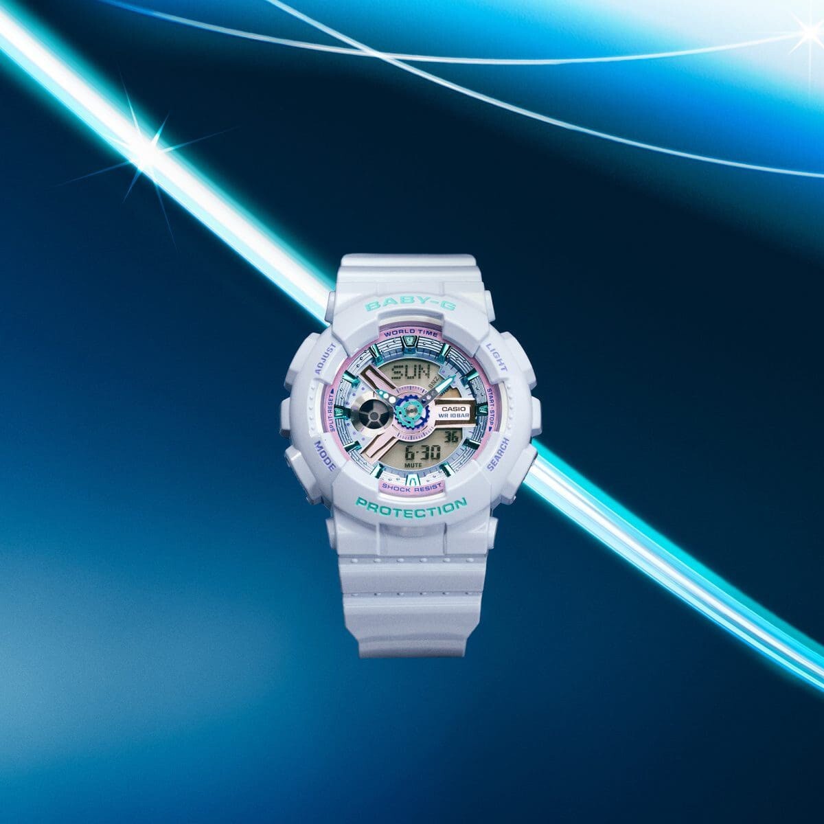 【Baby-G】CASIO  Y2K 閃耀時尚雙顯女錶 BA-110MC-7A 43.4mm 現代鐘錶