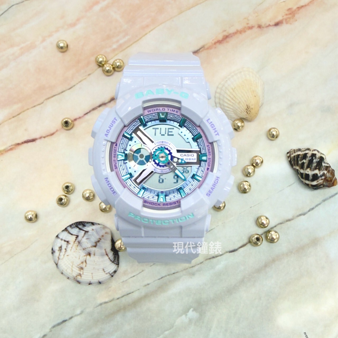 【Baby-G】CASIO  Y2K 閃耀時尚雙顯女錶 BA-110MC-7A 43.4mm 現代鐘錶