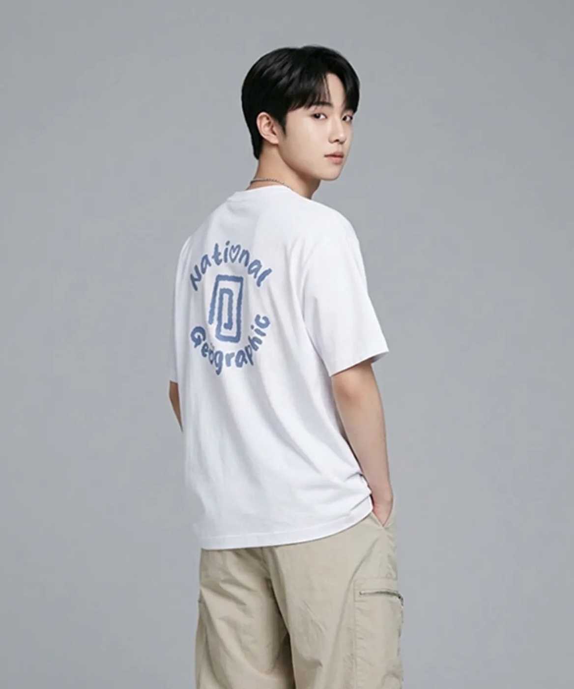 【OWN】National Geographic 國家地理 短袖 上衣 夏季 新品 涼感 造型 男女同款 寬鬆版型 炭灰 白色 珊瑚橘 灰綠