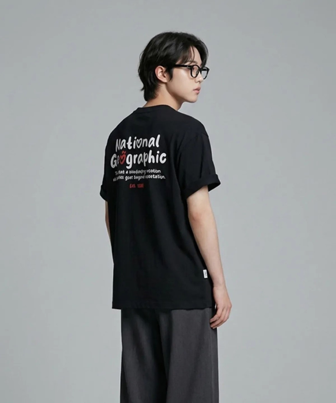 【OWN】National Geographic 國家地理 短袖 上衣 夏季 新品 涼感 造型 男女同款 寬鬆版型 黑色 白色