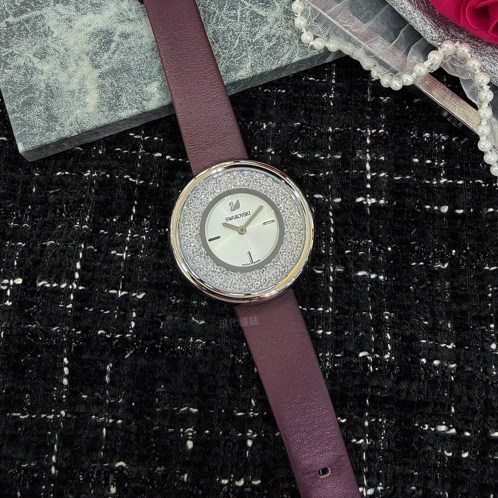 【SWAROVSKI施華洛世奇】施華洛世奇璀璨女腕錶 5295355 34mm 現代鐘錶