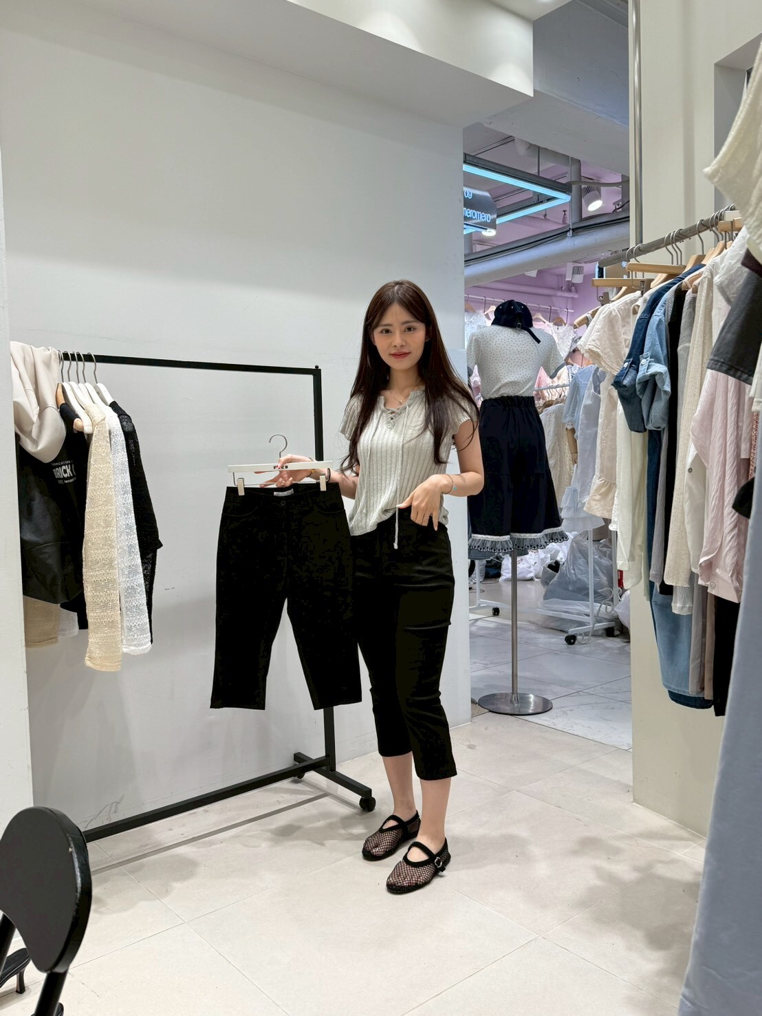 HU6348 韓系卡布里褲