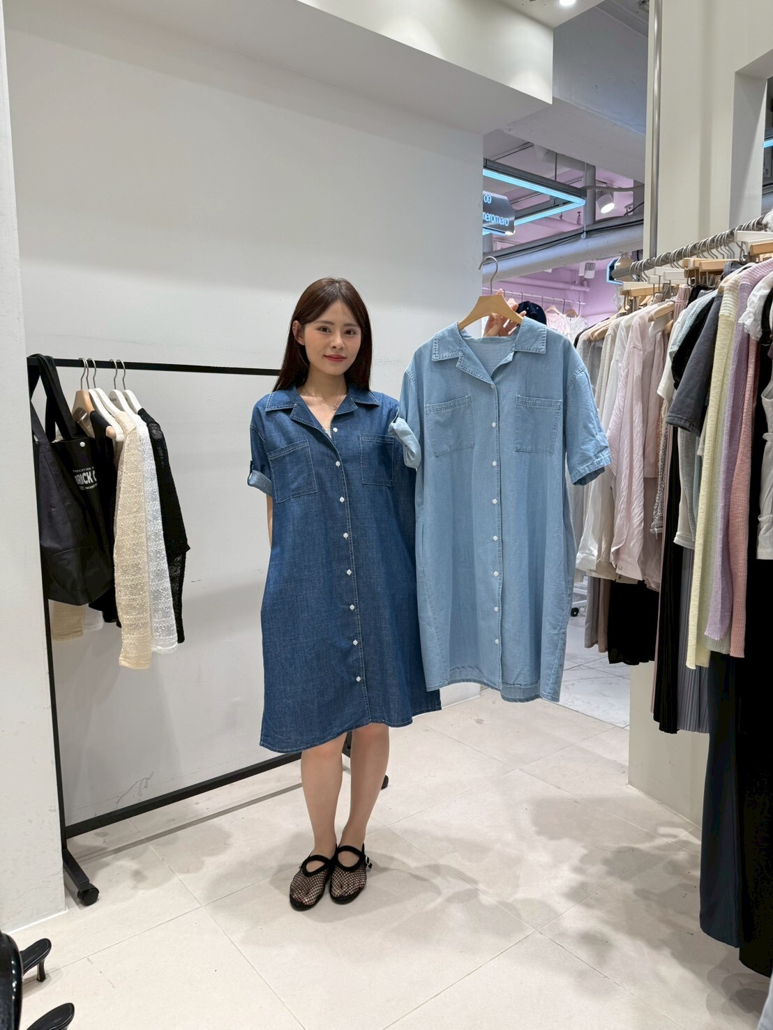 HU6309 輕鬆牛仔連身裙