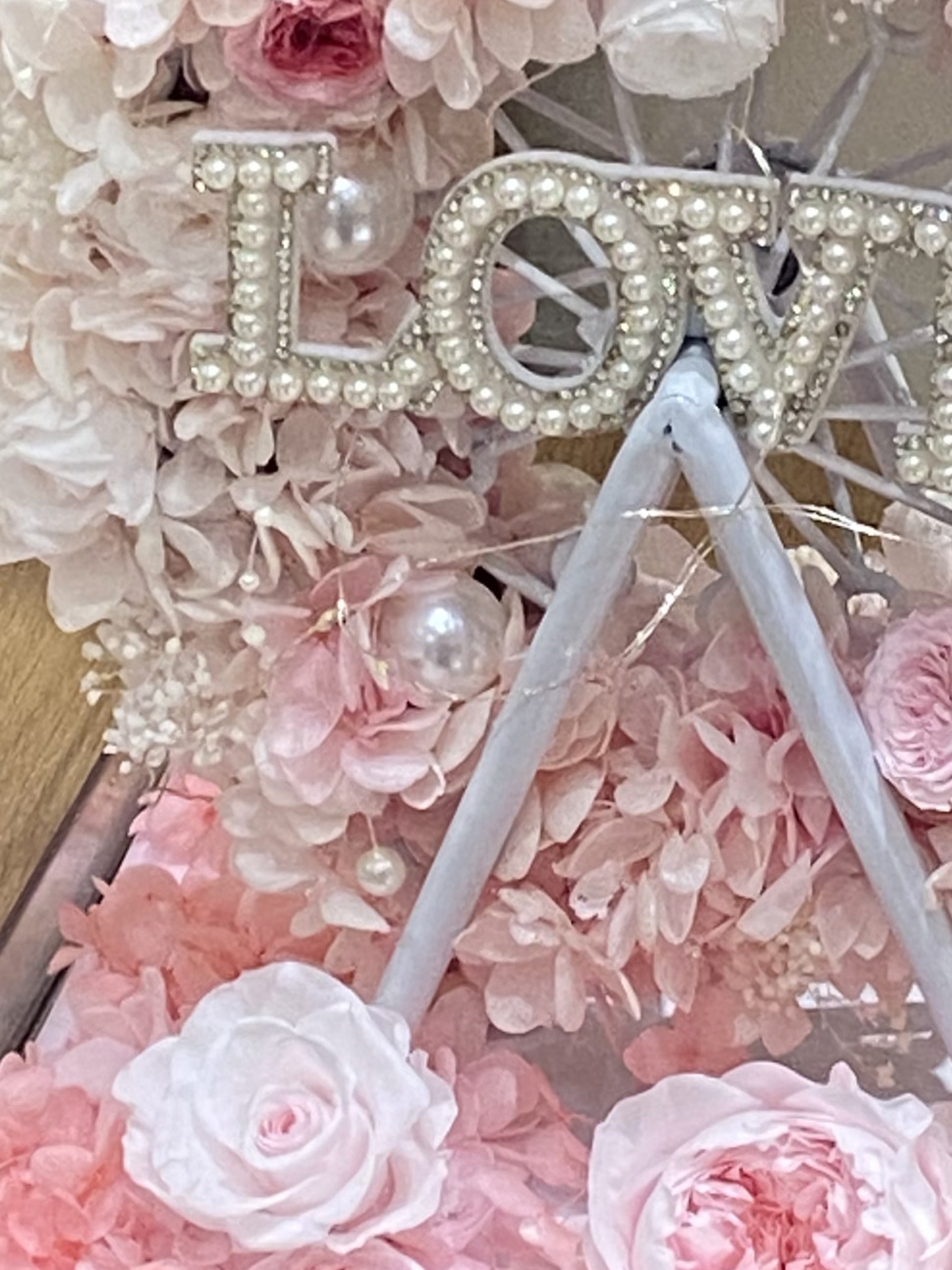 LOVE 霓虹愛戀 永生花摩天輪 壓克力罩