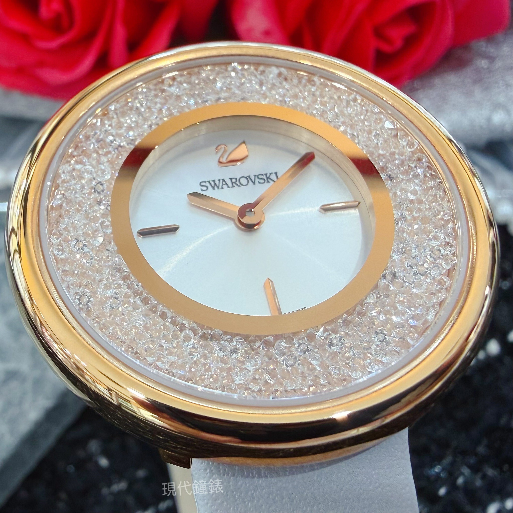 【SWAROVSKI施華洛世奇】施華洛世奇璀璨女腕錶 5376083 34mm 現代鐘錶