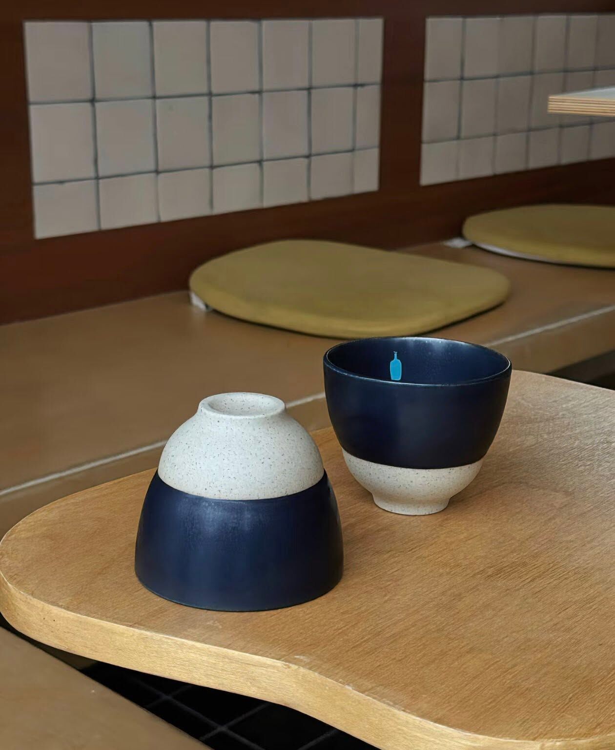 2026SS 藍瓶 咖啡 Blue Bottle Ha' Matcha Cup Set 220mL 工業設計師 Sebastian Bergne 設計 波佐見燒 陶瓷 抹茶 茶杯 咖啡 兩個一組 現貨