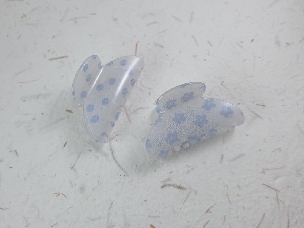 36277 點點花花小抓夾（約四公分，髮量少可用）