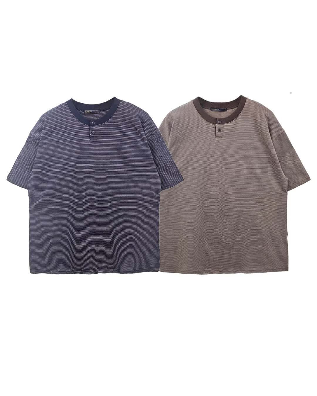 橫間短袖Tee F&c-118T