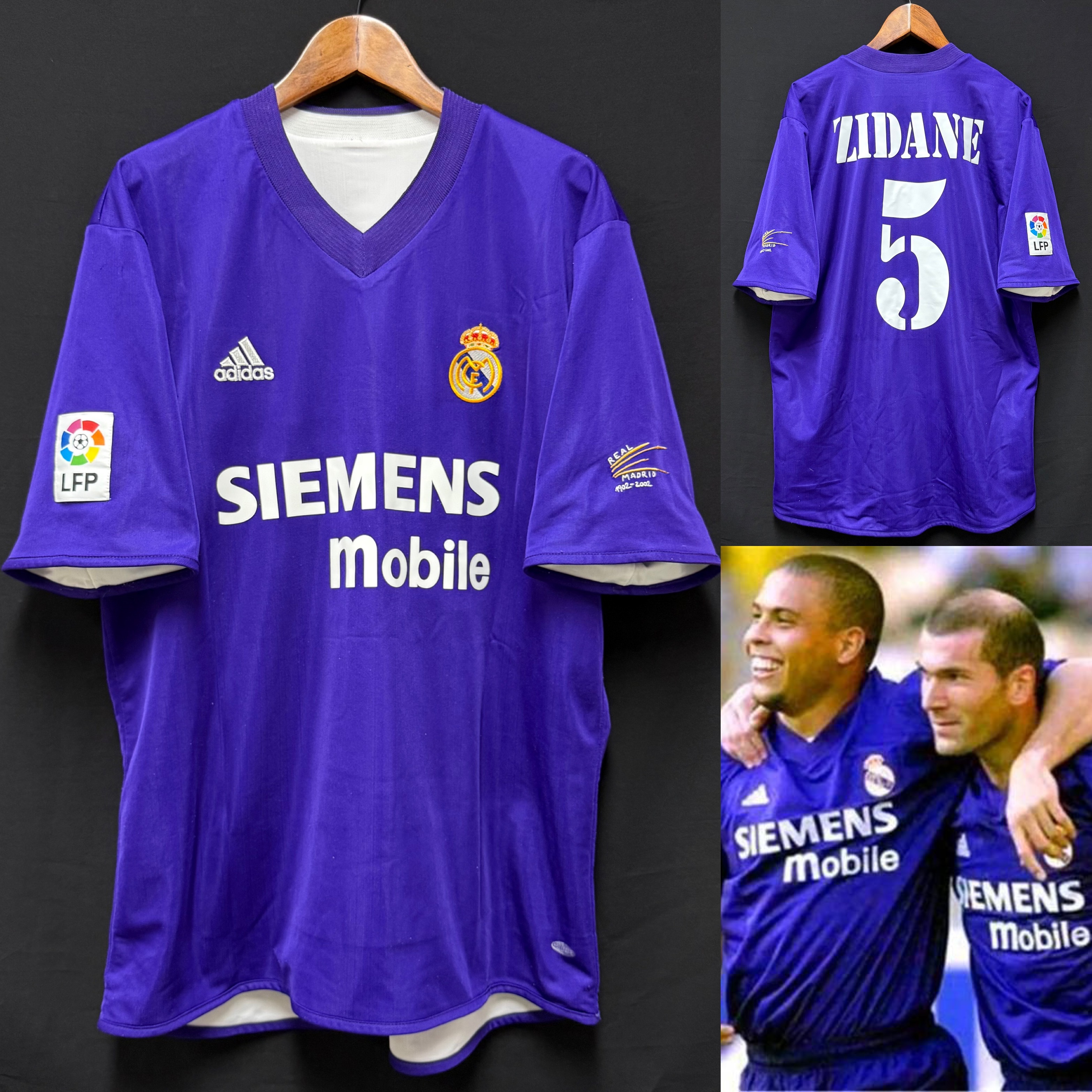 Real Madrid 2002-2003 Adidas Third Shirt #5 ZIDANE