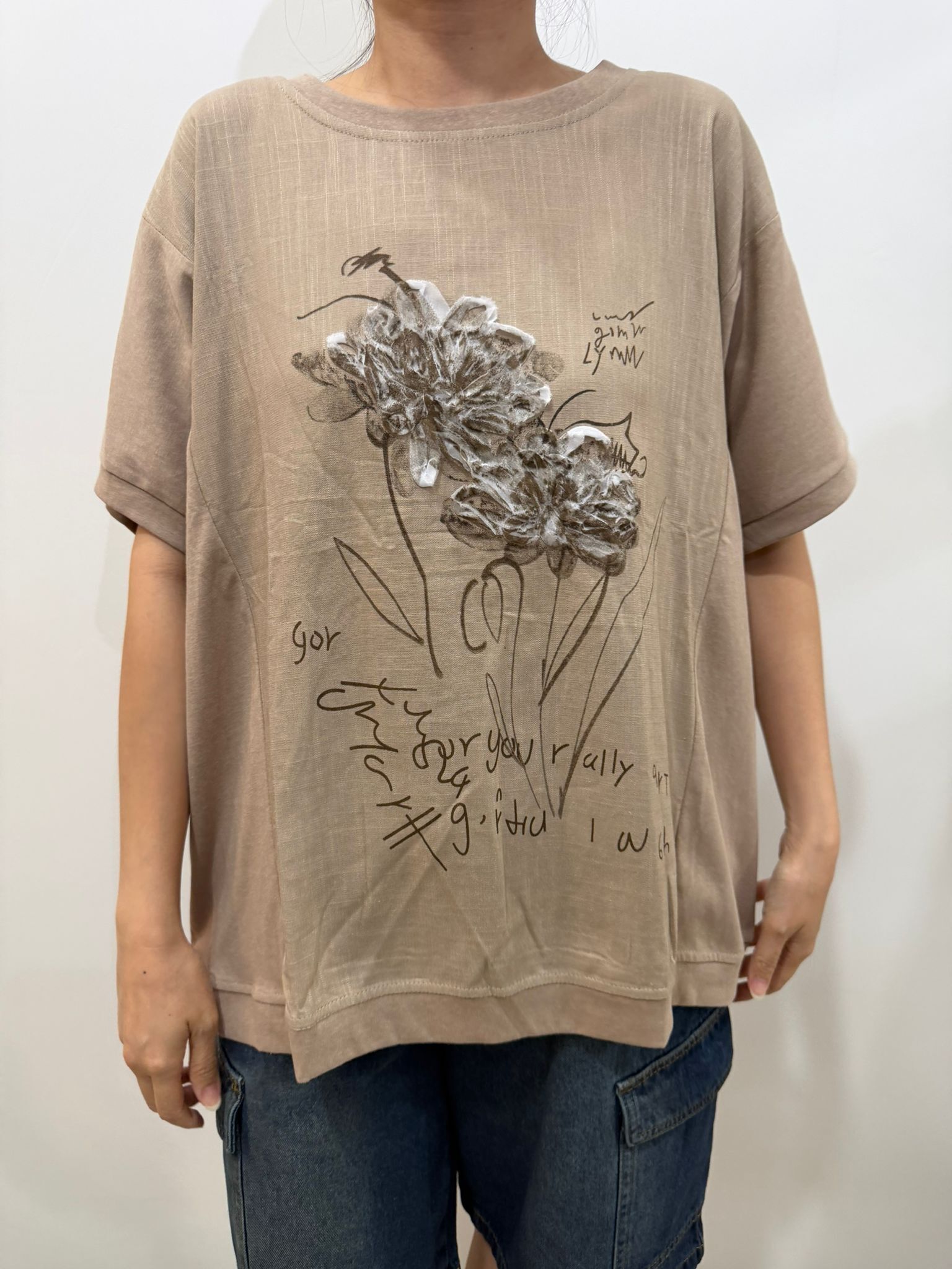 LE 立體花瓣top