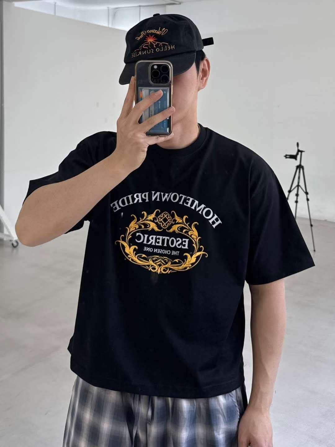 英文字圖案短袖BoxyTee RAIZ-011T