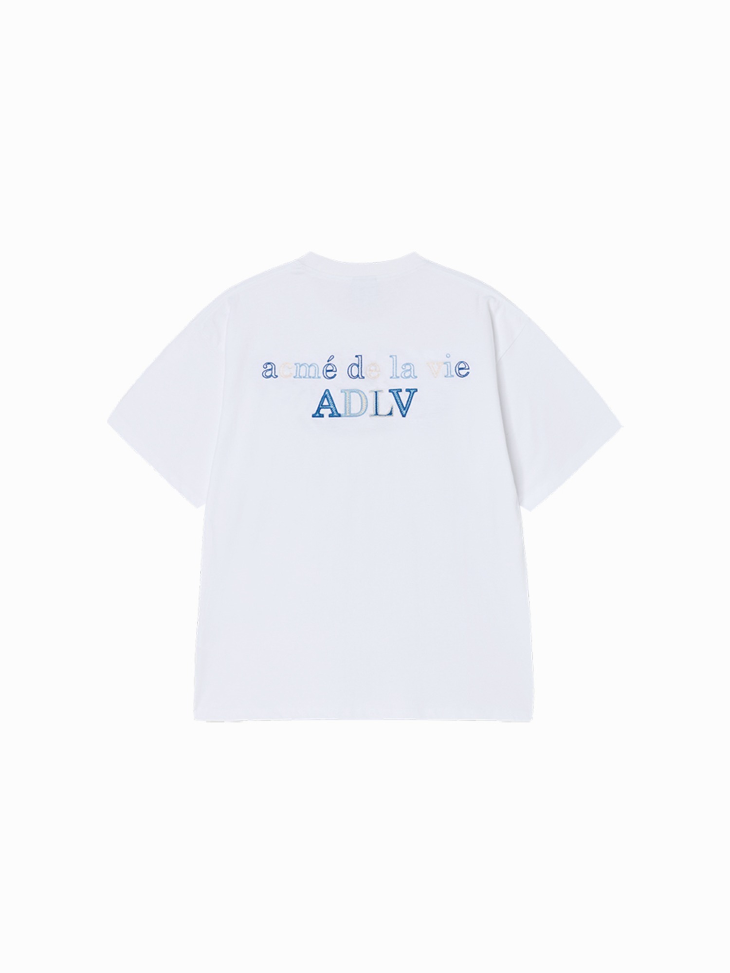 Q55 ADLV TRIPLE CHAIN EMBO BASIC LOGO SHORT SLEEVE T-SHIRT - WHITE｜26SS-TP-SS-LG-TCS-WHT
