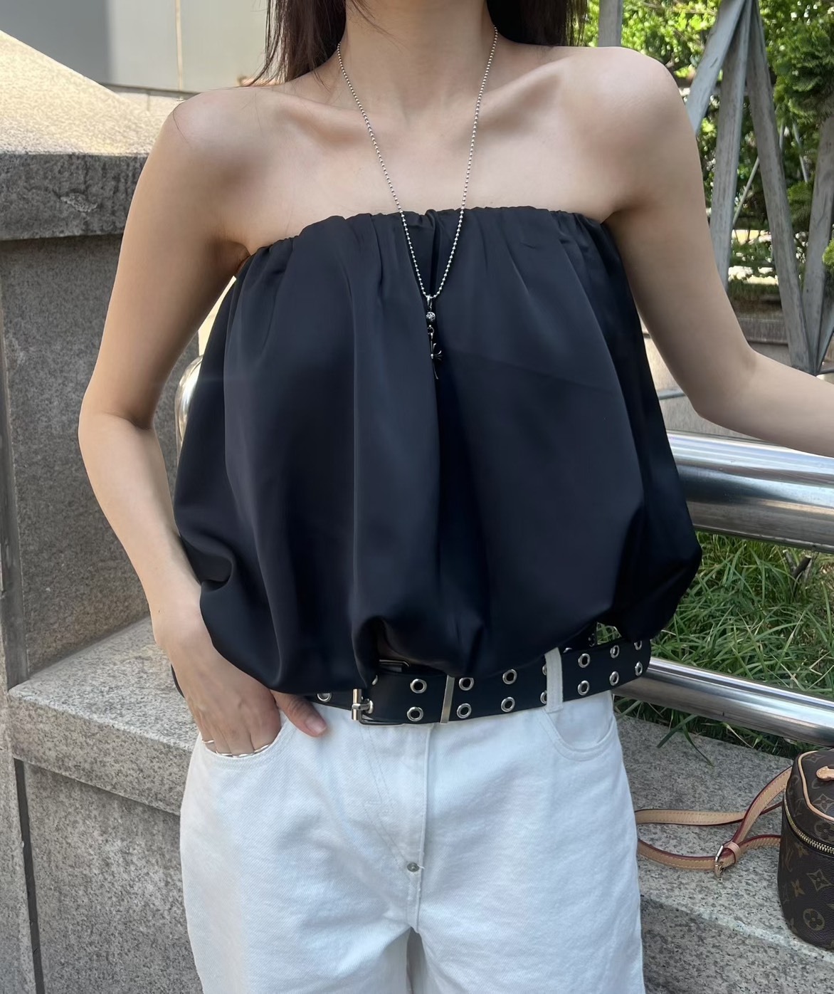 鬆緊緞面平口泡泡