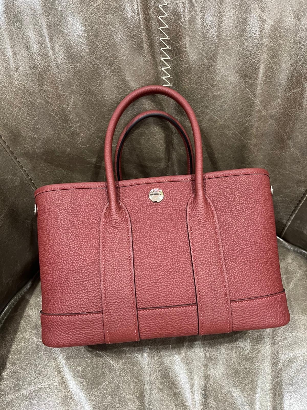 Garden party mini 23 55 rouge H leather G