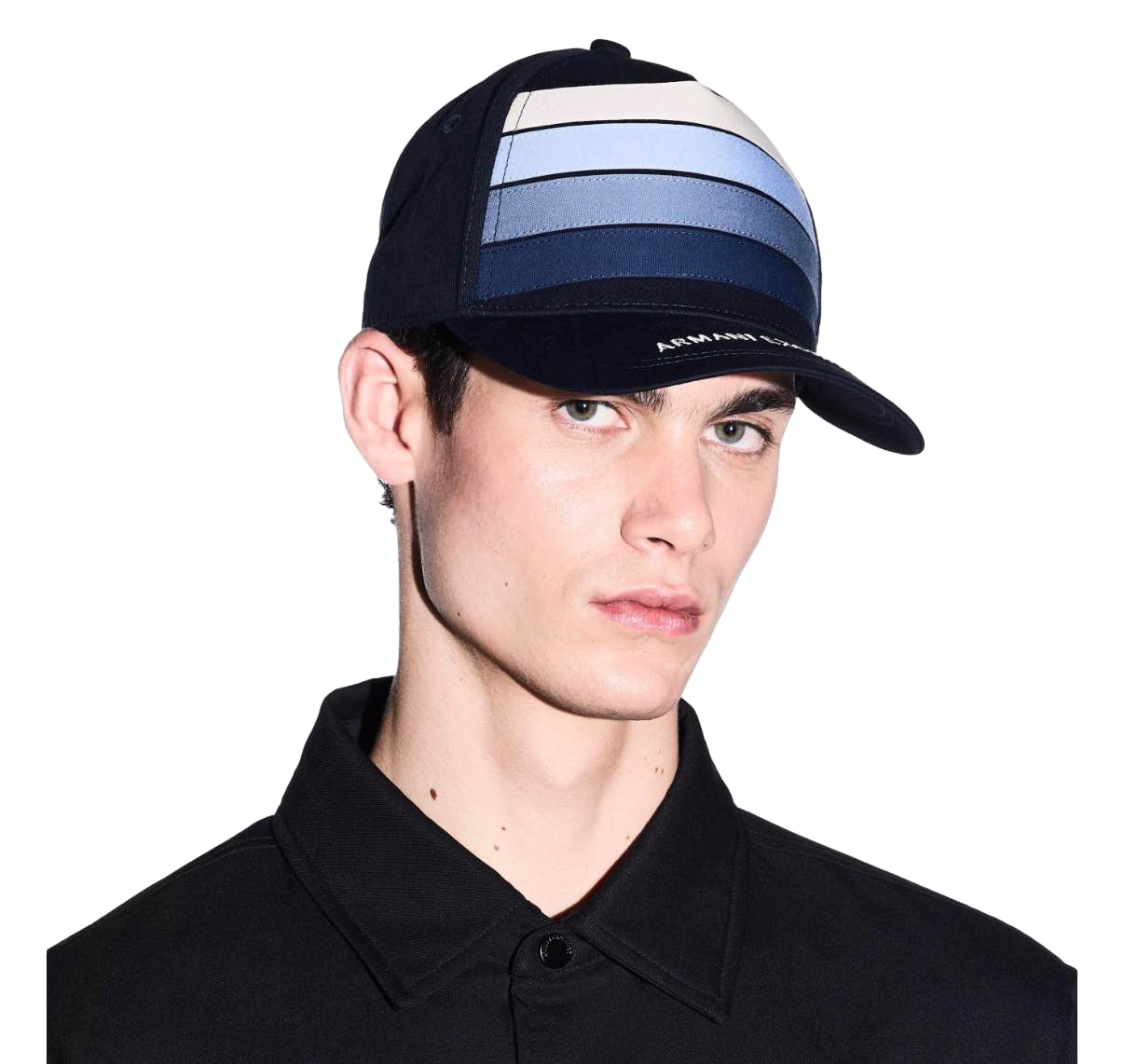 【Armani Exchange】Cappello Baseball  深藍