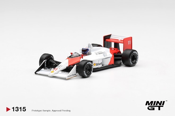 PO-$89 * MINI GT * 1:64 1315 McLaren MP4/4 #11 Alain Prost 1988 Canadian Grand Prix  2nd Place
