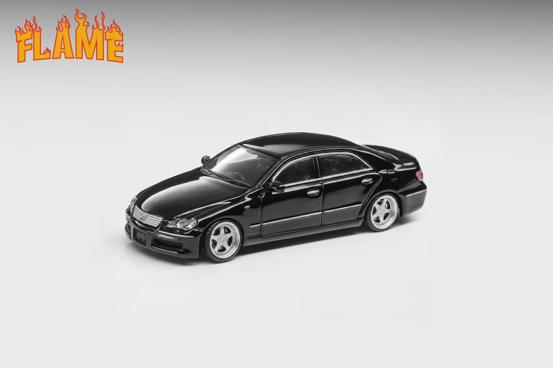 PO-$170 * FLAME * 1:64 TOYOTA MARK X GLOSS BLACK