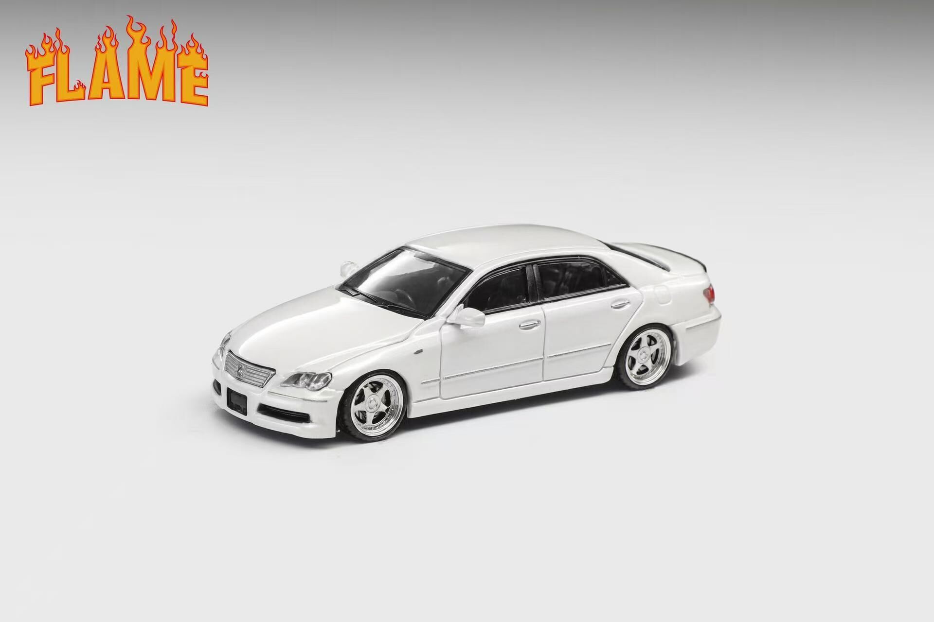 PO-$170 * FLAME * 1:64 TOYOTA MARK X PEARL WHITE