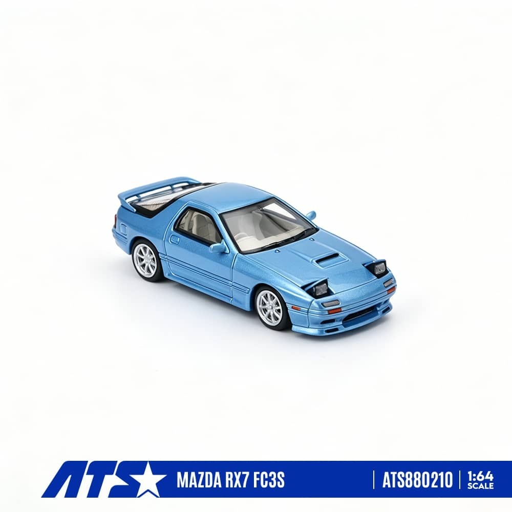 PO-$160 * ATS * 1:64 MAZDA RX-7 FC3S METALLIC LIGHT BLUE