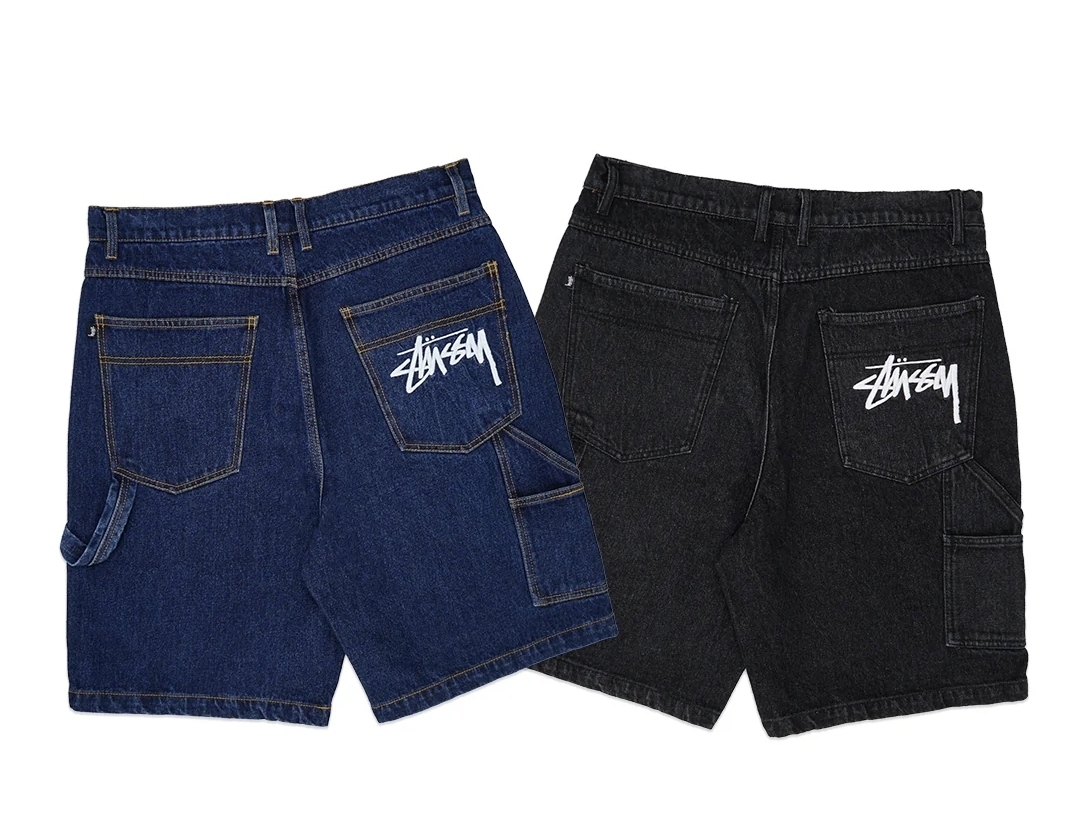 Stussy 刺繡Logo 牛仔短褲