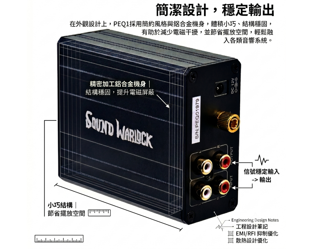 簡潔設計，穩定輸出