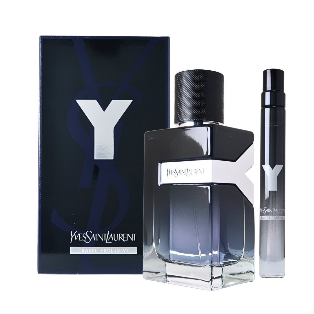 YSL Y New Men Y男淡香精二入禮盒(100ml+隨身噴瓶10ml))