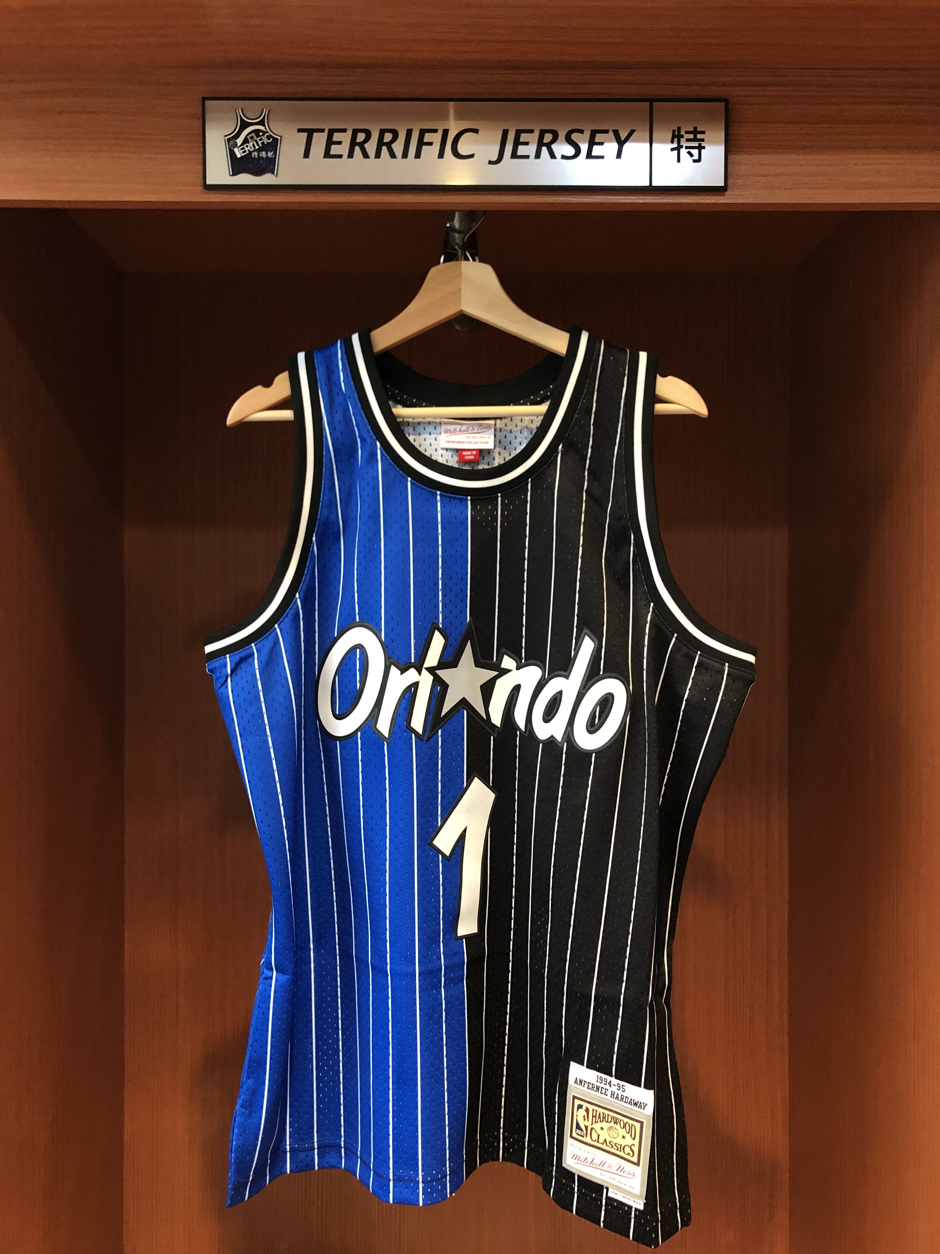 NBA球衣 Penny Hardaway 奧蘭多魔術 雙色黑藍 94-95 M&N Swingman G2 球迷版 熱轉印 全新