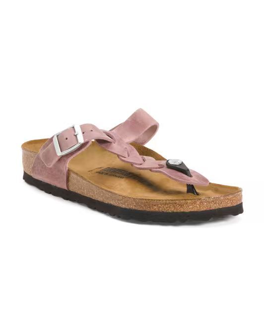 【預購】BIRKENSTOCK  H061733 Nubuck Gizeh Braid 女裝編織人字拖 (淡粉色)