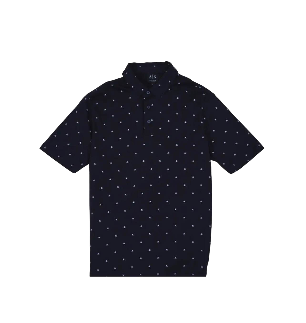 【Armani Exchange】Armani Exchange Ax Cross Logo Deep N Polo  深藍