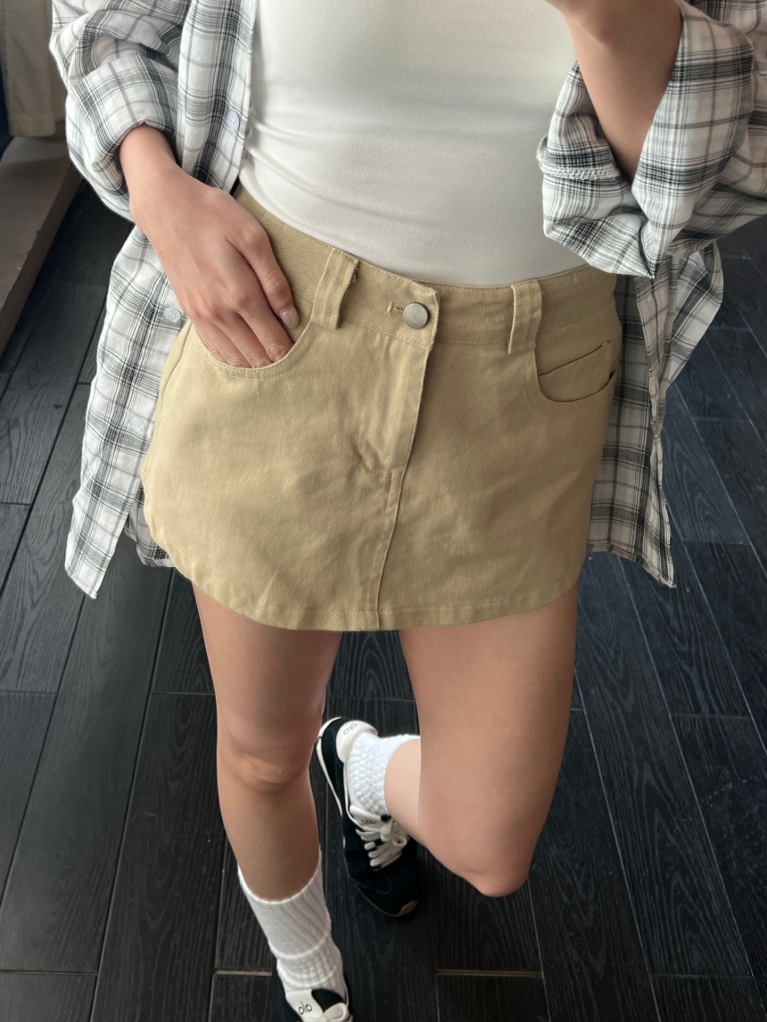 洗水牛仔褲裙*3色