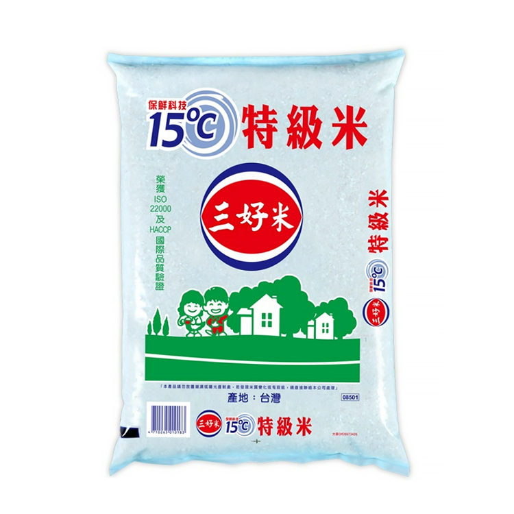 【三好米】15度C特級米 白米 白飯 粥 稀飯 主食