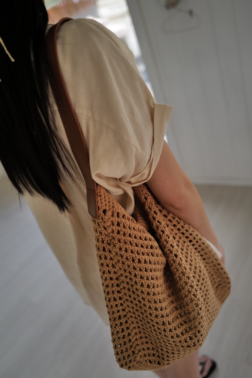 皮革編織渡假包*2色
