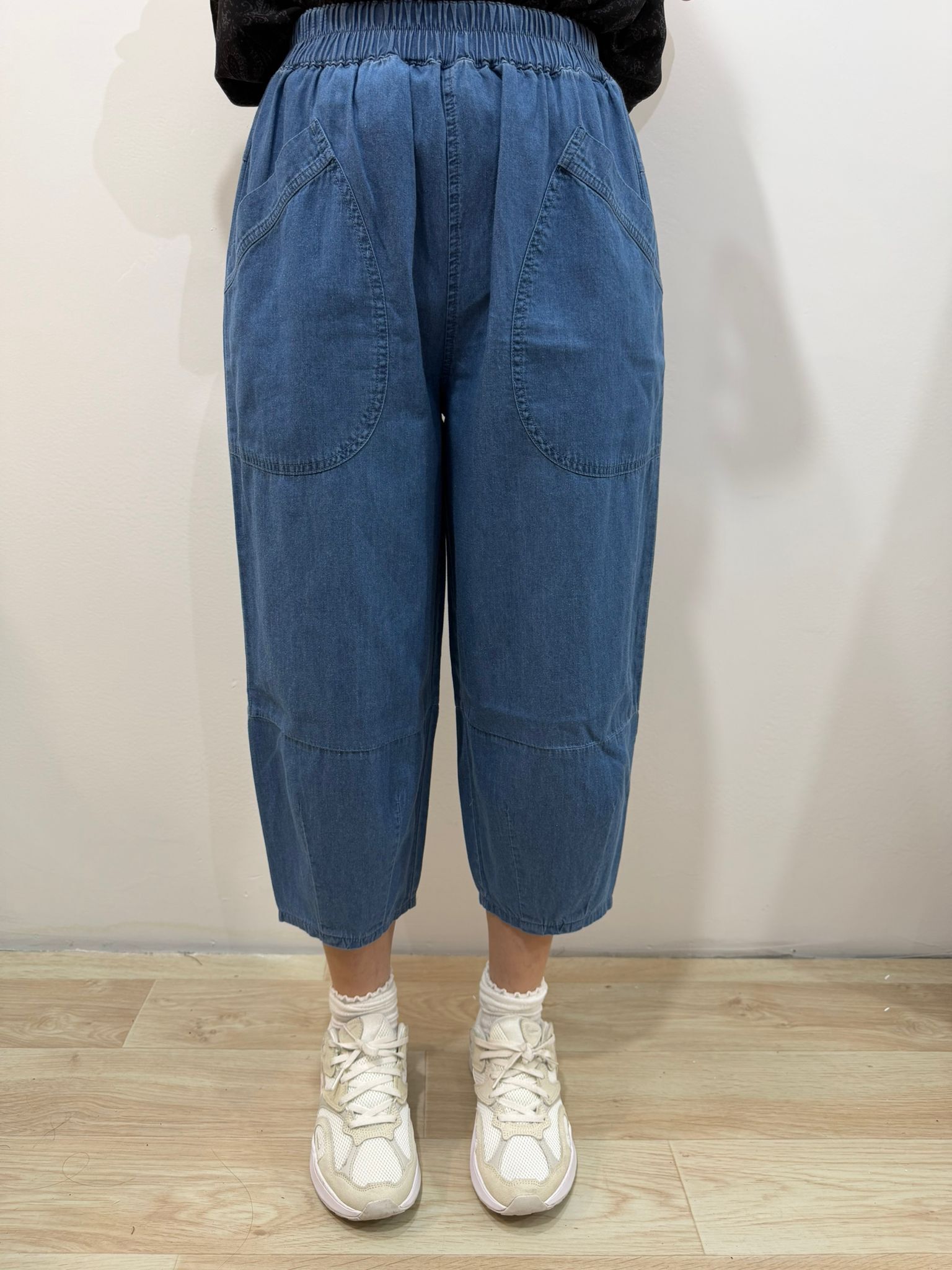 VV 涼感牛仔波波褲