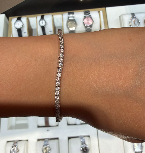 韓國代購  LLOYD 經典款 Tennis Bracelet 滿鑽 網球 手鍊（2MM）