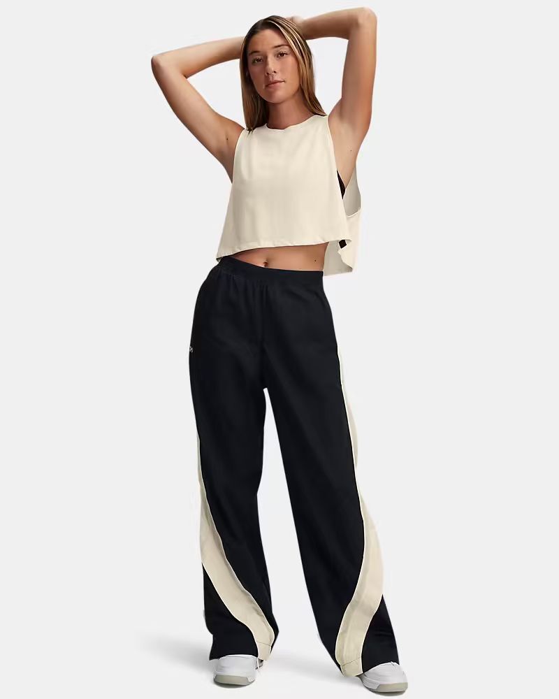 【預購】UNDER ARMOUR H061745  Icon Crinkle Tear Away Pants 女裝運動長褲 (黑色)