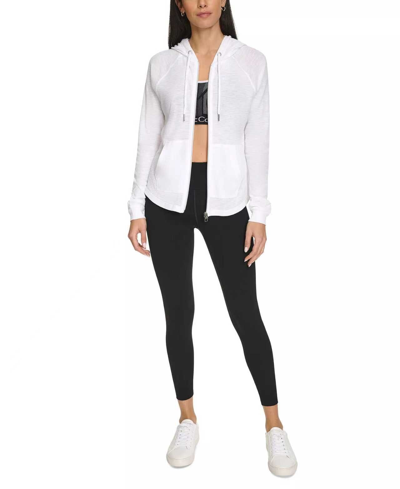 【預購】CALVIN KLEIN H061752 Ruched 女裝連帽薄外套 (白色)