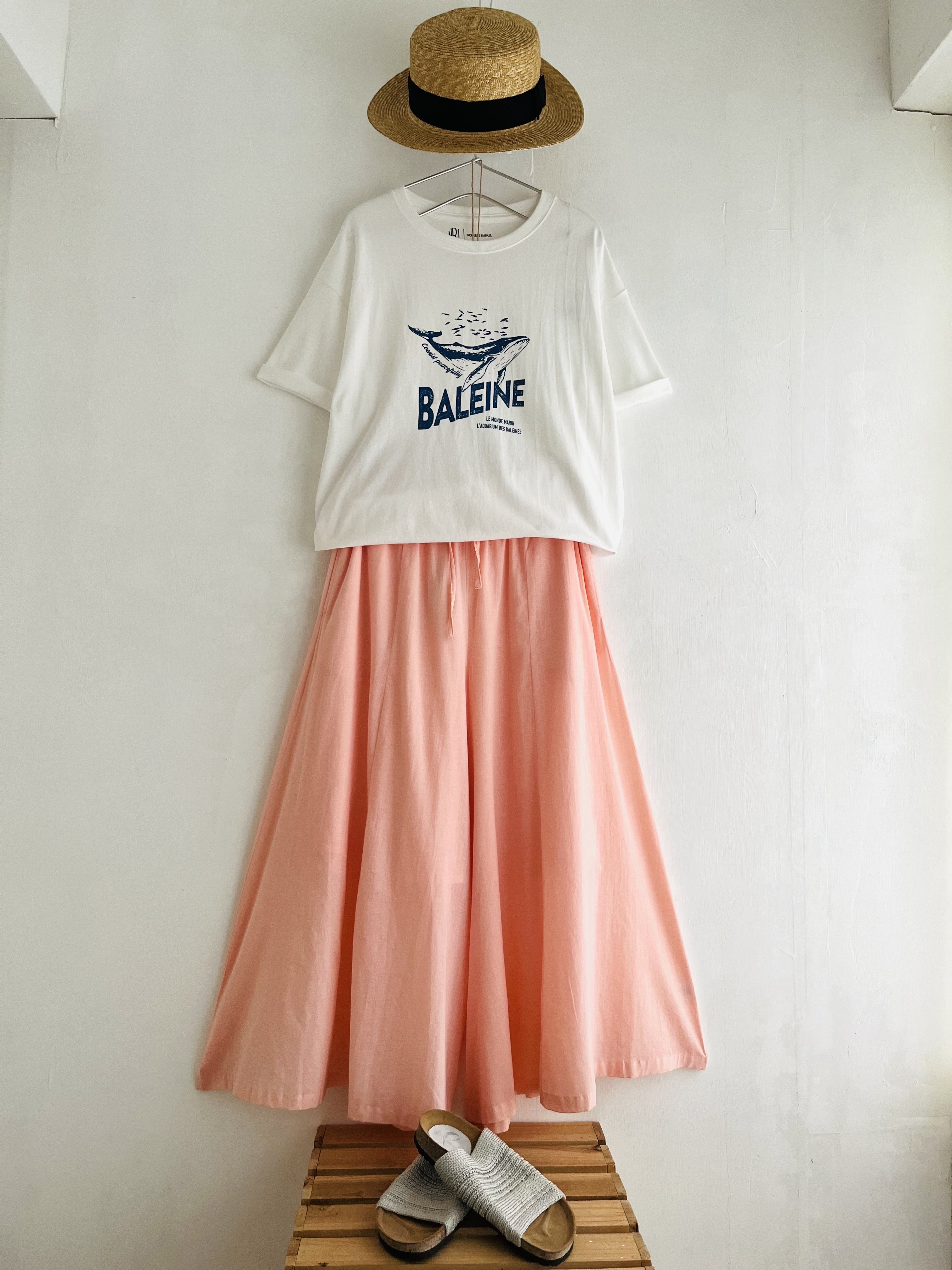 NOMBRE IMPAIR白色圓領tee