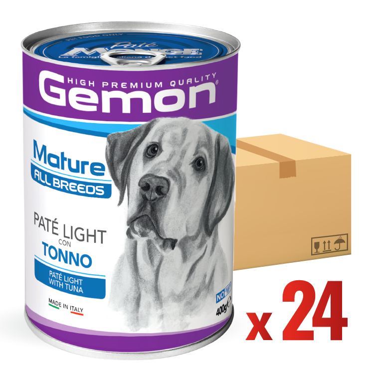 【原箱優惠】Gemon丨老犬/減肥吞拿魚 狗罐頭 400g (GEM-7842)