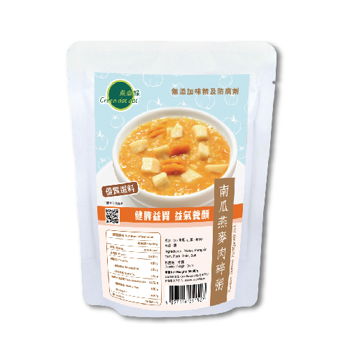 Greendotdot Pumpkin, Oatmeal, Pork Porridge (350g)