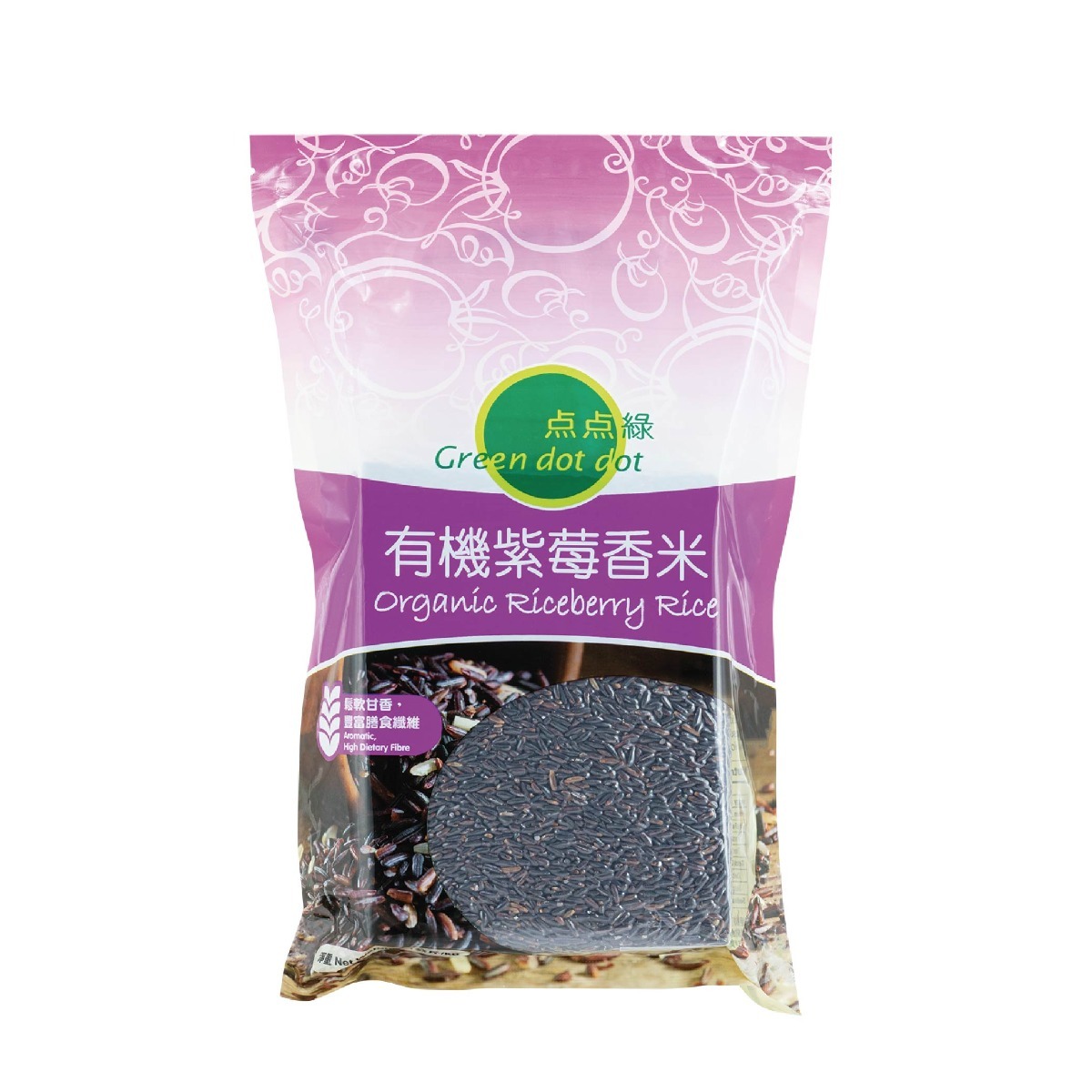 點點綠 有機紫莓香米 (1公斤)