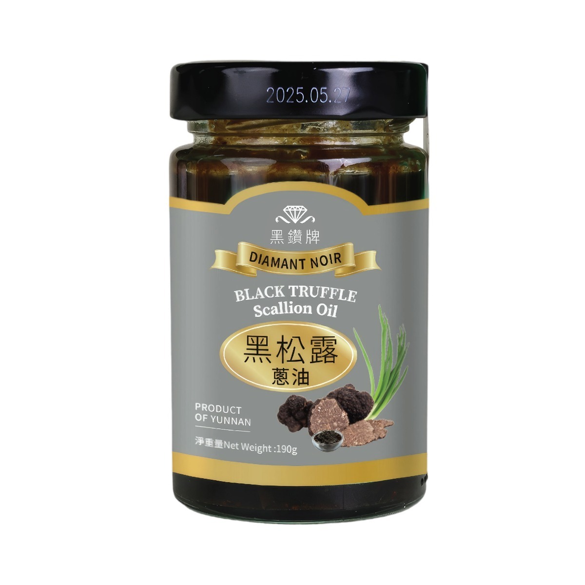 Diamant Noir Black Truffle Scallion Oil (190g)