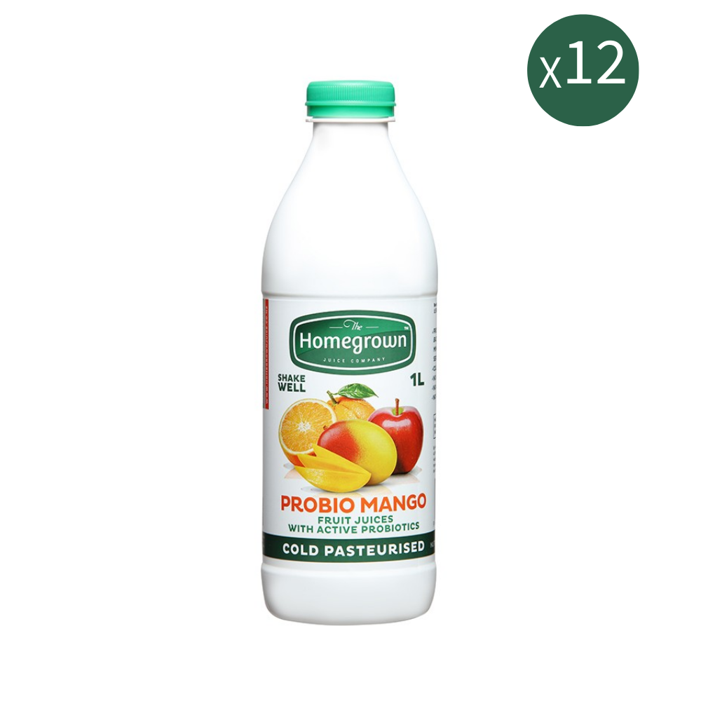 Homegrown Probio Mango + Active Probiotics (400ml X 12)