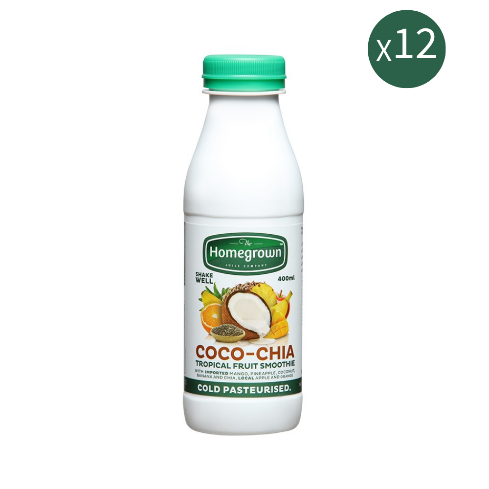 Homegrown Coco-chia Tropical Smoothie (400ml X 12)