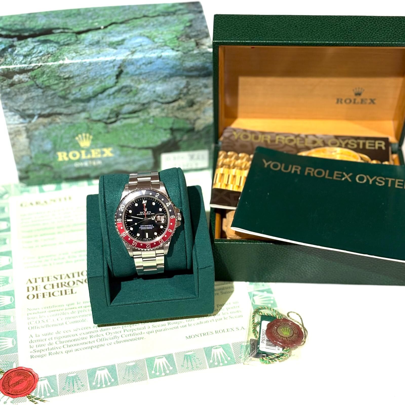 VINTAGE!中古 ROLEX 40MM #P937627 GMT MASTER 16710 黑紅可樂圈 #勞力士手錶 #香榭站正品