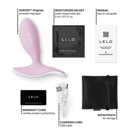 Lelo Surfer Originals APP Prostate Massager Pink