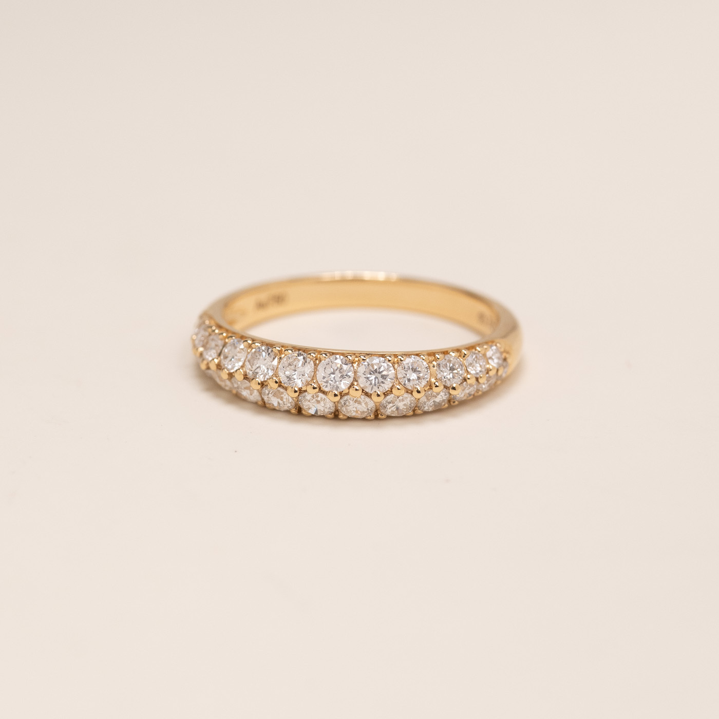 18K Twice Diamond Ring